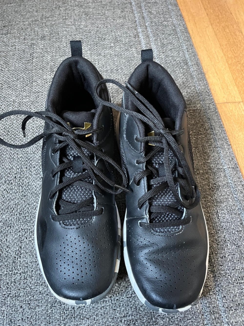 Under Armour Black Sneakers with White Soles